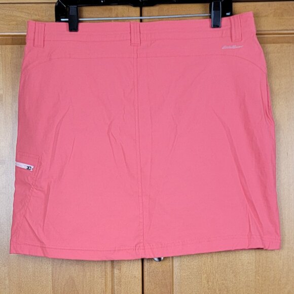Eddie Bauer Women's Lightweight Nylon Activewear Coral Skort - 14 - Picture 2 of 9